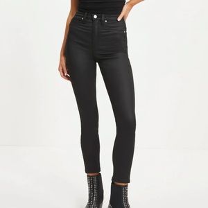 Vici Sneak Peek BROOKE MID RISE STRETCH CROP SKINNY JEANS - BLACK Sz 30 NWT